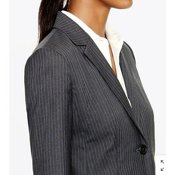 J Crew Super 120s Pinstripe Blazer Career Office 6 New (See note) - Picture 3 of 8